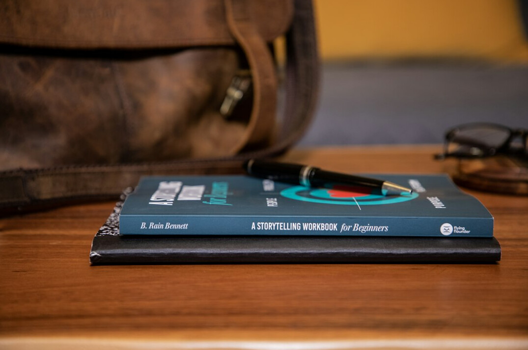 open book with notes