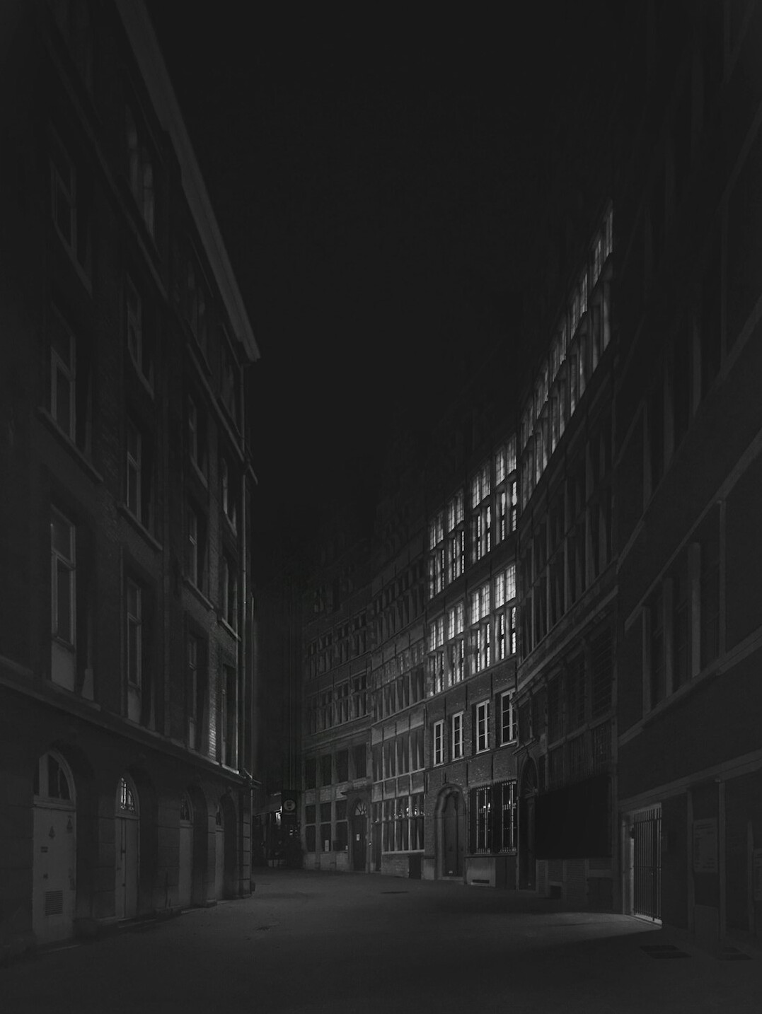 urban street at night